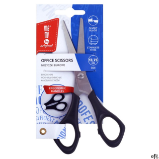 Nożyczki biurowe MemoBe czarne 13,75cm MN100-00