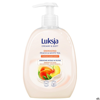 LUKSJA Mydło w płynie z dozownikiem 500 ml PEACH & WHITE TEA 8926