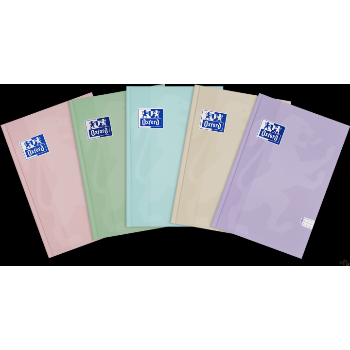 Brulion Oxford Touch Pastelowy A5 96 kartek 90 g kratka 5x5 mm 400175292