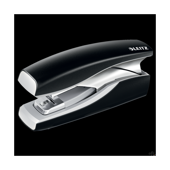 Zszywacz LEITZ New NeXXt Softpress Flat Clinch czarny 56030095