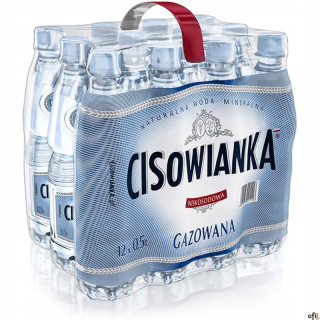 Woda CISOWIANKA 0.5l gazowana zgrzewka 12 szt. KAUCJA