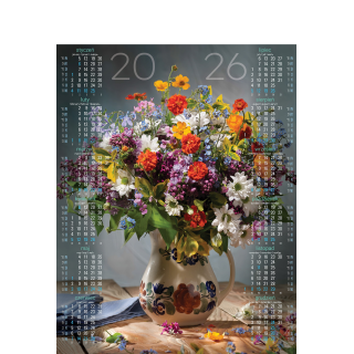 Kalendarz Plakatowy B-1, P16 - BUKIET 2026