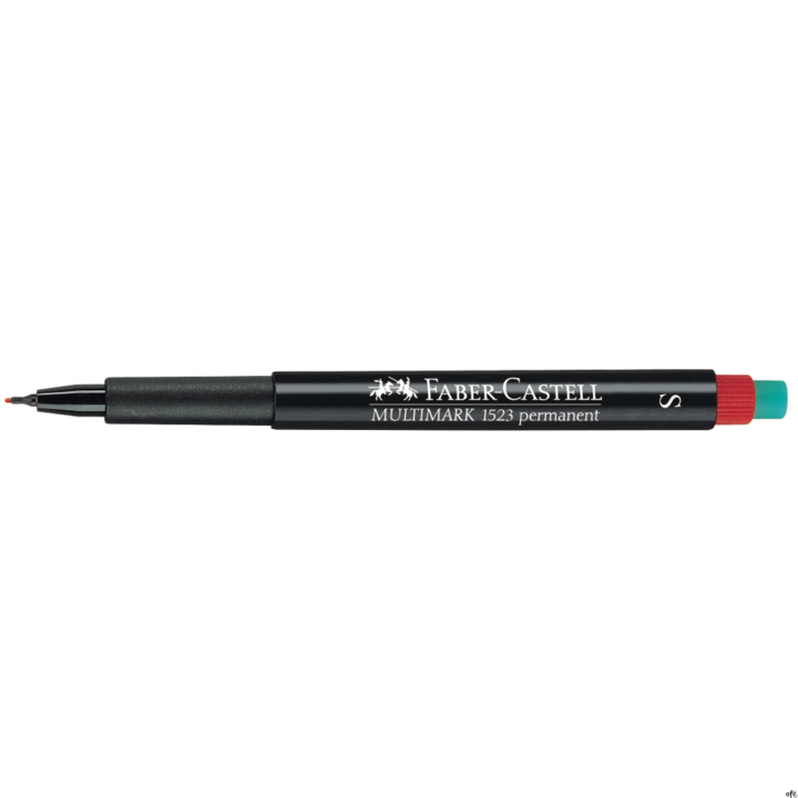 Foliopis z gumką OHP MULTIMARK S 0.4 czerwony FABER-CASTELL  FC152321