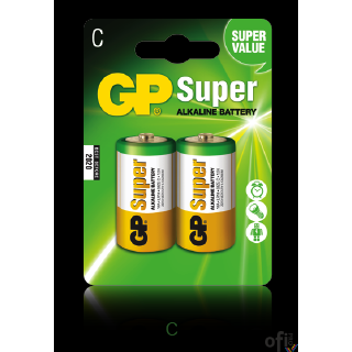 Bateria alkaliczna GP Super C / LR14 (2szt) 1.5V GPPCA14AS003