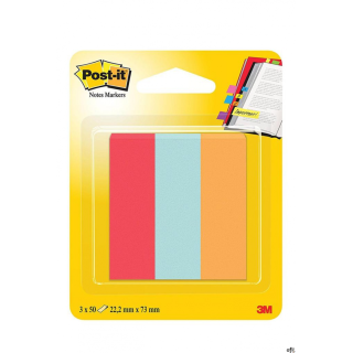 Zakładki indeksujące POST-IT_ (671-PBO), papier, 22,2x73mm, 3x50 kart., mix kolorów, 3M-70005292209