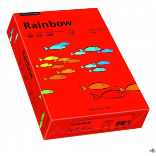 Papier xero kolorowy A4 80g 500 ark. RAINBOW R28 ciemnoczerwony 88042475