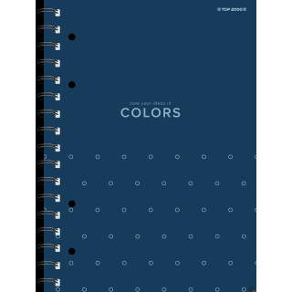Kołozeszyt TOPCOLORS 2SPI A4 100K 70G kratka niebieskibieski 400169230 Top 2000