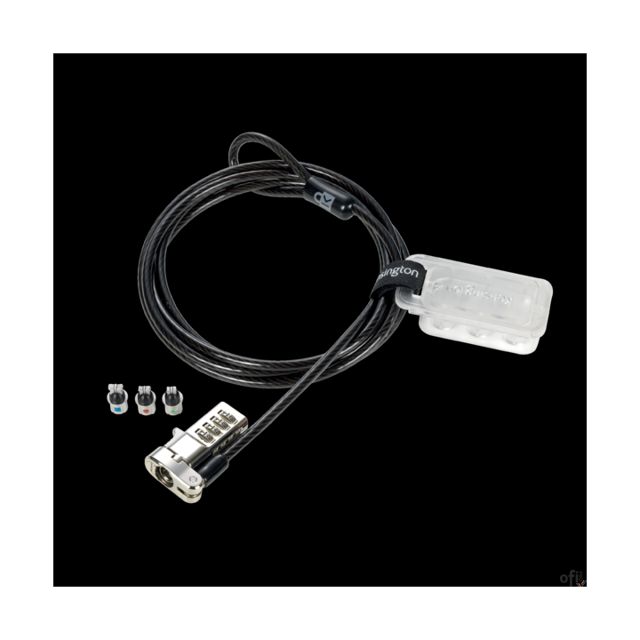 Blokada z zamkiem szyfrowym Kensington Universal 3 w 1 z opcją resetowania kodu K62316WW