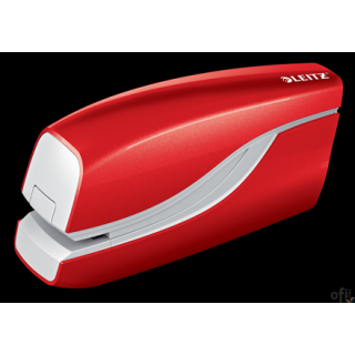 Zszywacz elektryczny na baterie WOW, czerwony, 3 lata gwarancji, 10 kartek 55661026 LEITZ .