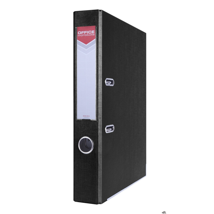 Segregator OFFICE PRODUCTS Officer z szyną, PP, A4/55mm, czarny 21011121-05