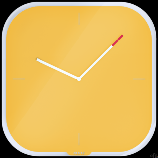 Nowoczesny i minimalistyczny, cichy, nietykający zegar ścienny. Wykonany ze szkła. Z dołączonym markerem do pisania na tarczy.