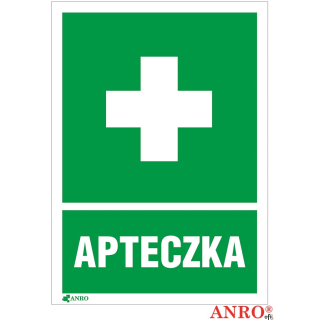 Naklejka APTECZKA PIERWSZEJ POMOCY 100x140 ZZ-8I-1 F ANPRO