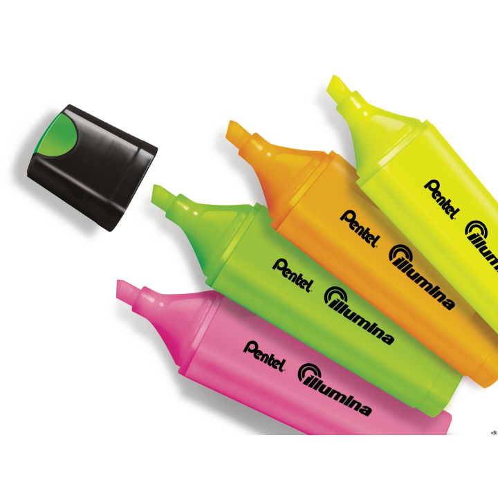 Zakreślacze płaski, 4 kolory  SL60-4 PENTEL