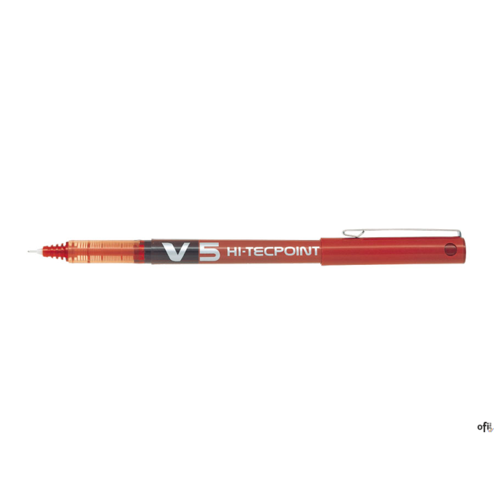 Cienkopis PILOT V5 czerwony PIBX-V5R