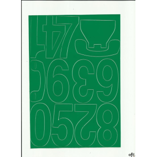 CYFRY_ samop. 8cm (8) j.żółte ARTDRUK (X)