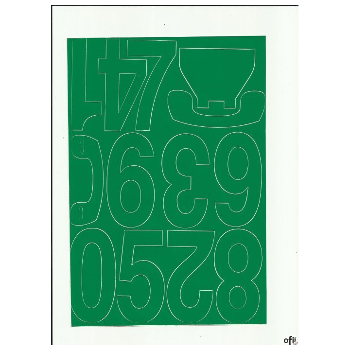 CYFRY_ samop. 8cm (8) j.żółte ARTDRUK (X)