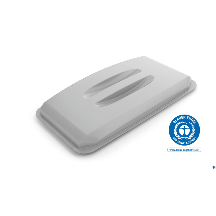 Pokrywa ECO do pojemnika DURABIN_ 60L prostokątna srebrna 1800504050