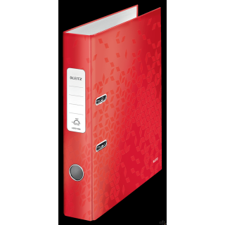 Segregator z mech. WOW Leitz 180°, A4/50mm, czerwony 10060026