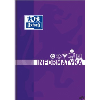 Brulion informatyka A5 80k 90g kratka z marginesem 400150854 OXFORD