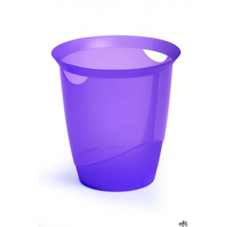 Kosz na śmieci 16l fioletowy przezroczysty DURABLE 1701710992