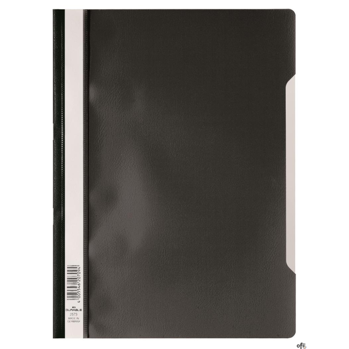 Skoroszyt A4 z przezroczystą okładką z PP czarny 257301 DURABLE (50)