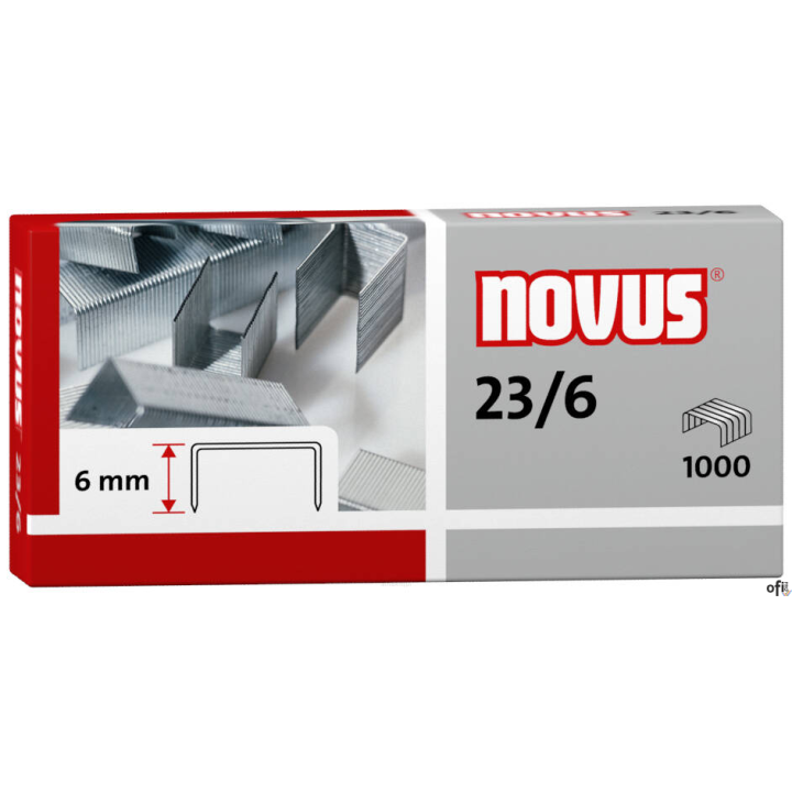 Zszywki 23/6 1000 NOVUS 042-0039 NO