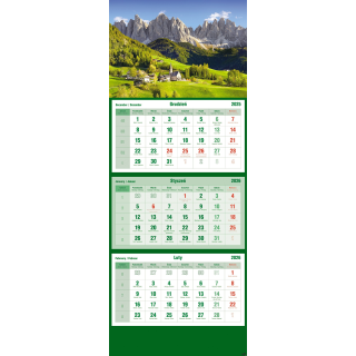 Kalendarz trójdzielny 2026 Las Michalczyk i Prokop T-105T-03