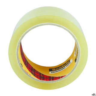 Scotch_ Secure Seal, taśma pakowa, przezroczysta, 50 mm x 50 m, 1 roleka/opakowanie  BARDZO MOCNA, kauczukowa 7100300849