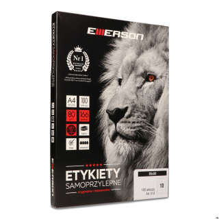 Etykiety A4 85x50mm białe nr014 (100sztuk) EMERSON eta4085x050w