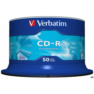 Płyta CD-R VERBATIM CAKE (50) Extra Protection 700MB x52  43351