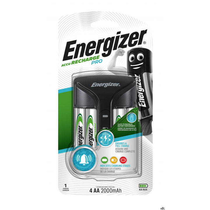 Ładowarka PRO Charged + 4szt. akumulatorków POWER PLUS AA 2000mAh ENERGIZER