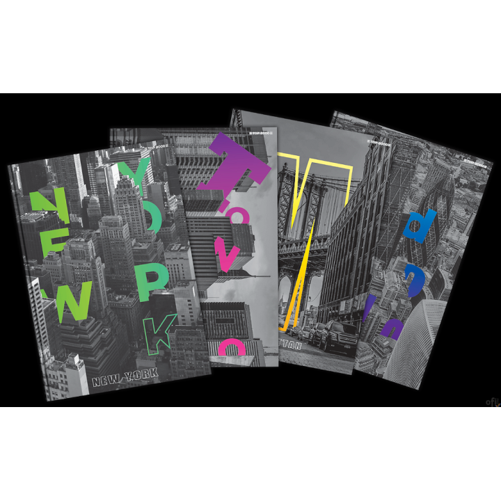 Brulion TOP CITY SZY A5 96K 70G kratka 400169503 Top 2000