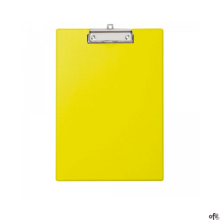 Podkładka Maul A4 z klipsem, powłoka plastikowa, żółta (23352/13 ML)