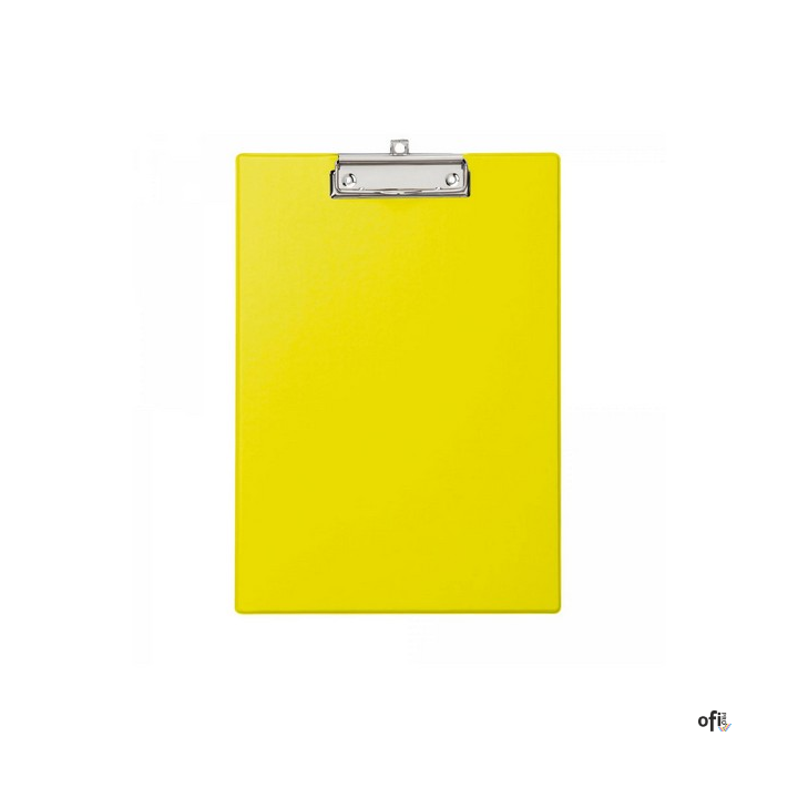 Podkładka Maul A4 z klipsem, powłoka plastikowa, żółta (23352/13 ML)