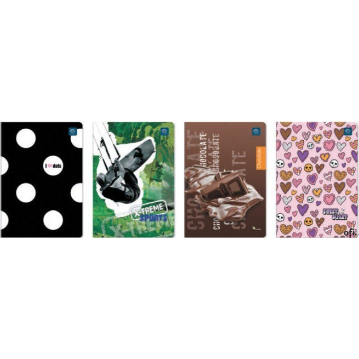 Zeszyt A5 32 3-linia kol.mix UV INTERDRUK