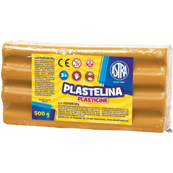 Plastelina Astra 500g pomarańczowa, 303117005