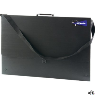 Teczka na rysunki B2  (730 x 520 x 35 mm) 90421 czarna LENIAR