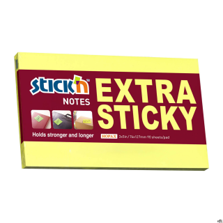 Notes sam.EXTRA STICKY 76X127 Żółty neon 90 kartek STICK N 21674