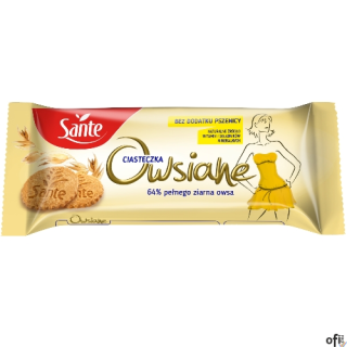 Ciasteczka SANTE owsiane naturalne 138g
