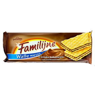 Wafle FAMILIJNE Kakaowe 180g JUTRZENKA