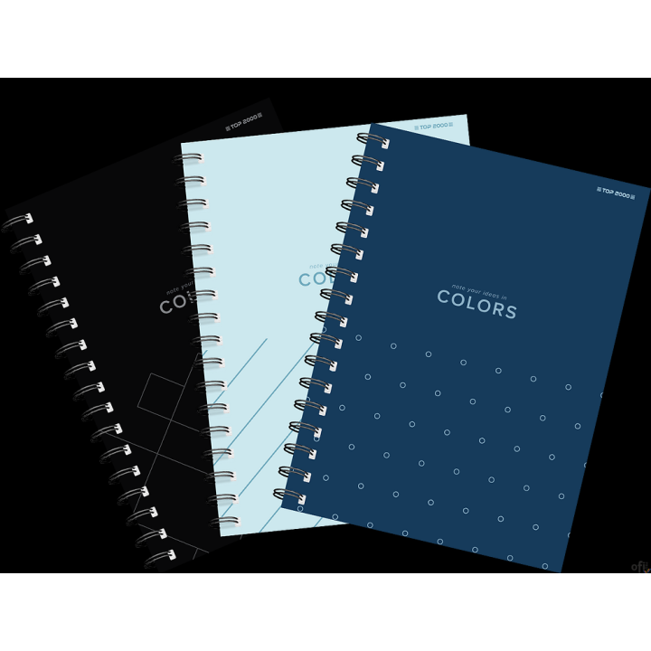 Kołozeszyt TOPCOLORS 2SPI A6 80K 70G kratka mix 400169231 Top 2000