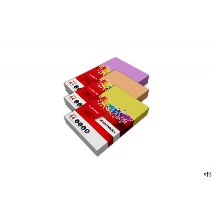 Papier xero A4 80g mix intensywny czer,ró,bł,słon,mięt.100ark xem1001pwn