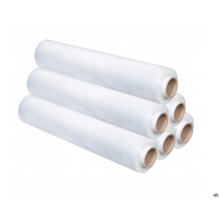 Folia stretch DOTTS 2,5kg 23mic przezroczysta rozciągliwość 170%.