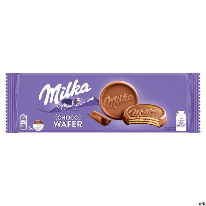 Choco Wafer Milka&nbsp;to pyszny&nbsp;wafelek&nbsp;oblany czekoladą, przekładany kremem czekoladowym. Ma niespotykany, okrągły kształt. Jest id
