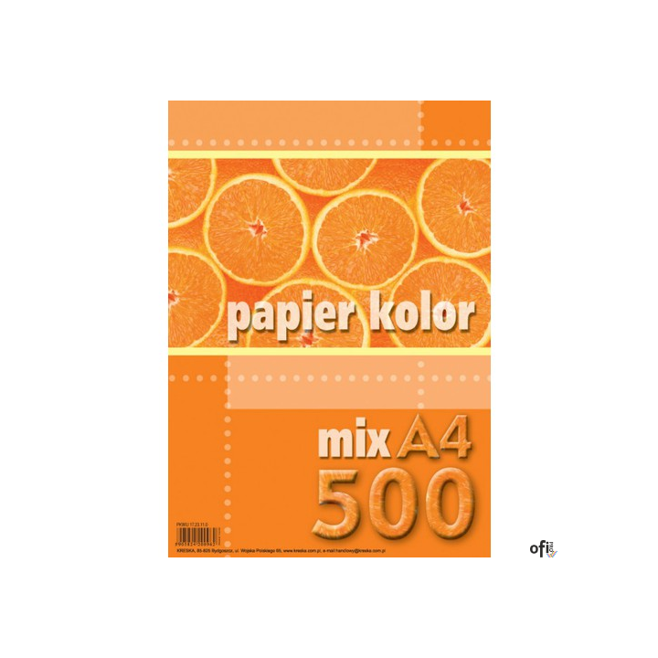 Papier xero A4 mix kolorów (500 arkuszy) KRESKA  231