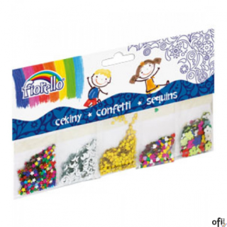 Konfetti FIORELLO GR-K252, 5 rodzajów x 2g, mix 170-2244