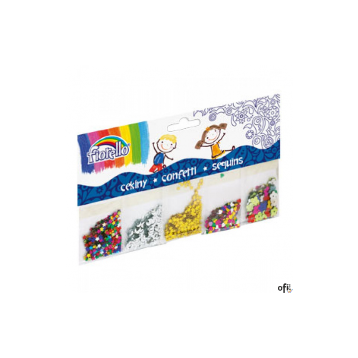 Konfetti FIORELLO GR-K252, 5 rodzajów x 2g, mix 170-2244