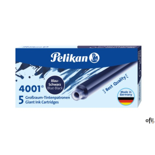 Naboje do piór, długie niebiesko-czarne 300004108 PELIKAN