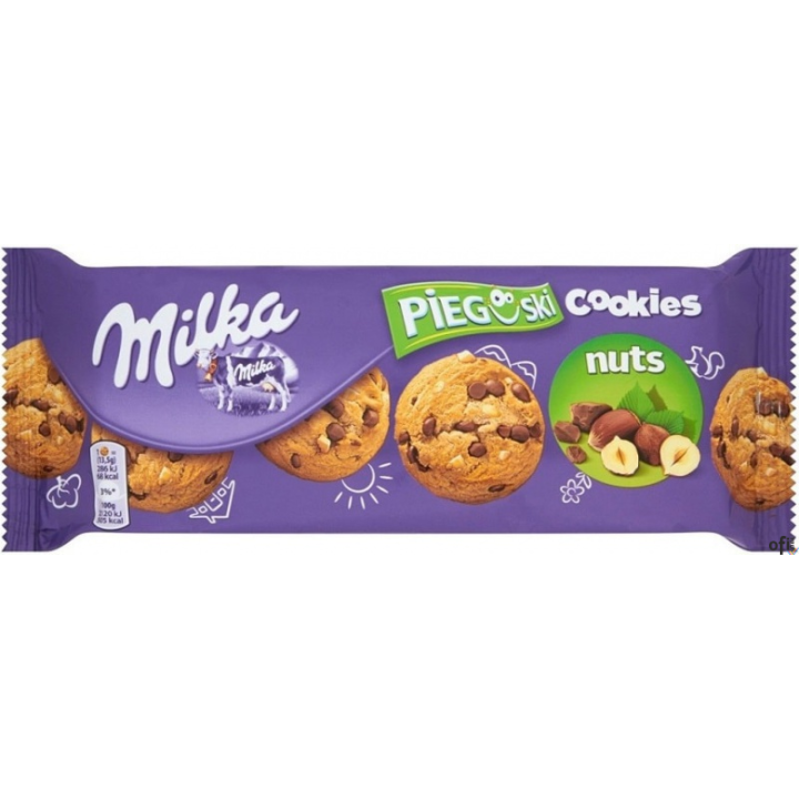 Ciastka MILKA Pieguski 135g Czekolada i orzechy CHOCO COOKIE NUT