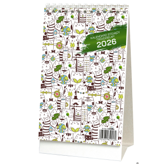 Kalendarz stojący trojdzielny KB038B mix 2026 WOKÓŁ NAS